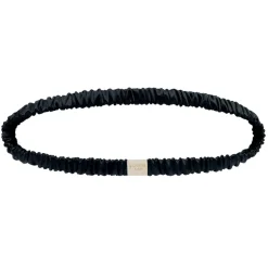 by Dariia Day - Silk Headband - Midnight Black - Fashion - New Collection - Mulberry Silk - Artisan Silk Headband - Luxury - Avvenice
