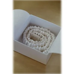 by Dariia Day - Silk Headband and Scrunchie Set - Powder White - Mulberry Silk - Artisan Silk Headband and Scrunchie - Luxury - Avvenice