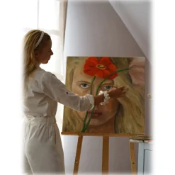 by Dariia Day - Silk Headband and Scrunchie Set - Powder White - Mulberry Silk - Artisan Silk Headband and Scrunchie - Luxury - Avvenice