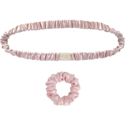 by Dariia Day - Silk Headband and Scrunchie Set - Blush Pink - Fashion - Mulberry Silk - Silk Headband and Scrunchie - Luxury - Avvenice
