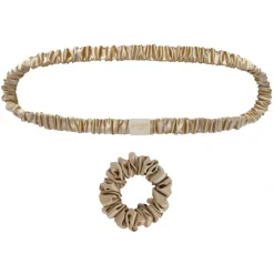 by Dariia Day - Silk Headband and Scrunchie Set - French Beige - Fashion - Mulberry Silk - Silk Headband and Scrunchie - Luxury - Avvenice