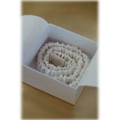 by Dariia Day - Silk Headband - Powder White - Fashion - Mulberry Silk - Artisan Silk Headband - Luxury - Avvenice