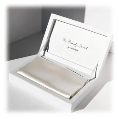 by Dariia Day - Silk Pillowcase - Powder White - Bedding - Home - Mulberry Silk - Artisan Silk Pillowcase - Luxury - Avvenice