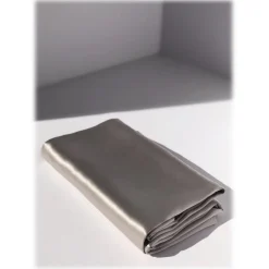 by Dariia Day - Silk Pillowcase - Silver Grey - Bedding - Home - Mulberry Silk - Artisan Silk Pillowcase - Luxury - Avvenice