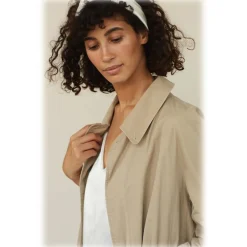 by Dariia Day - Silk Scarf Long - Powder White - Fashion - New Collection - Mulberry Silk - Artisan Silk Scarf - Luxury - Avvenice