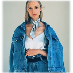 by Dariia Day - Silk Scarf Long - Silver Grey - Fashion - New Collection - Mulberry Silk - Artisan Silk Scarf - Luxury - Avvenice