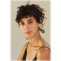 by Dariia Day - Silk Scarf Long - Black Midnight - Fashion - New Collection - Mulberry Silk - Artisan Silk Scarf - Luxury - Avvenice