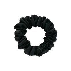 by Dariia Day - Silk Scrunchie - Midnight Black - Fashion - Accessories - Mulberry Silk - Artisan Silk Scrunchie - Luxury - Avvenice