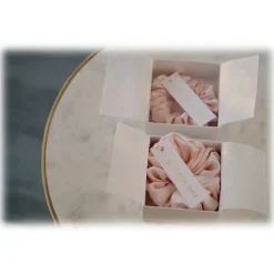 by Dariia Day - Silk Scrunchie - Blush Pink - Fashion - Accessories - Mulberry Silk - Artisan Silk Scrunchie - Luxury - Avvenice