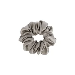 by Dariia Day - Silk Scrunchie - Silver Grey - Fashion - Accessories - Mulberry Silk - Artisan Silk Scrunchie - Luxury - Avvenice