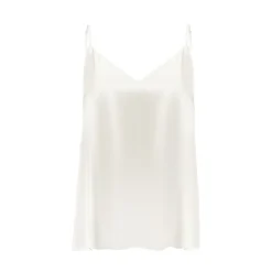 by Dariia Day - Silk Top - Powder White - Fashion - New Collection - Mulberry Silk - Artisan Silk Top - Luxury - Avvenice