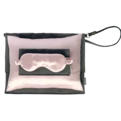by Dariia Day - Silk Travel Set - Blush Pink - Bedding - Home - Mulberry Silk - Artisan Silk Pillowcase - Luxury - Avvenice