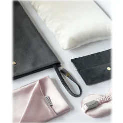 by Dariia Day - Silk Travel Set - Blush Pink - Bedding - Home - Mulberry Silk - Artisan Silk Pillowcase - Luxury - Avvenice