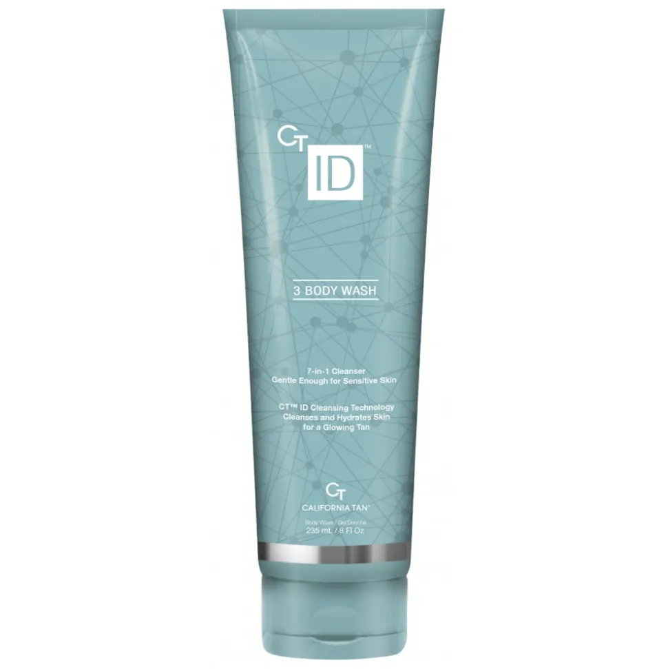 California Tan - CT ID™ Body Wash - Step 3 - Moisturizing Detergent 7 in 1 - Optimizing Technology - Professional Tanning Lotion - Avvenice