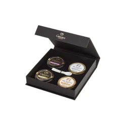Calvisius - Classic Collection - Caviar - Gift Boxes - Luxury High Quality - 4 x 50 g - Avvenice