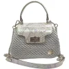 CapriNina - Capriccio - Fine Bag Handmade in Capri - Silver - Handmade in Italy - Exclusive Luxury - Avvenice