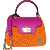 CapriNina - Capriccio - Fine Bag Handmade in Capri - Orange Fuchsia - Handmade in Italy - Exclusive Luxury - Avvenice