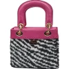 CapriNina - CapriDì Mini - Fine Bag Handmade in Capri - Pink Zebra - Handmade in Italy - Exclusive Luxury - Avvenice