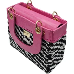 CapriNina - CapriDì Mini - Fine Bag Handmade in Capri - Pink Zebra - Handmade in Italy - Exclusive Luxury - Avvenice