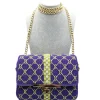 CapriNina - CapriGu - Fine Bag Handmade in Capri - Violet - Handmade in Italy - Exclusive Luxury - Avvenice