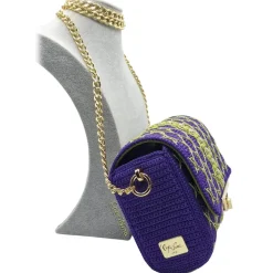 CapriNina - CapriGu - Fine Bag Handmade in Capri - Violet - Handmade in Italy - Exclusive Luxury - Avvenice