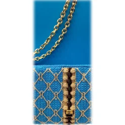 CapriNina - CapriGu - Fine Bag Handmade in Capri - Turquoise - Handmade in Italy - Exclusive Luxury - Avvenice