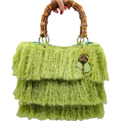 CapriNina - Le Charleston - Fine Bag Handmade in Capri - Green - Handmade in Italy - Exclusive Luxury - Avvenice