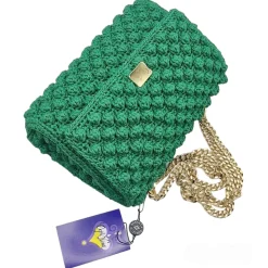 CapriNina - Ninetta Versy - Fine Bag Handmade in Capri - Emerald Green - Handmade in Italy - Exclusive Luxury - Avvenice