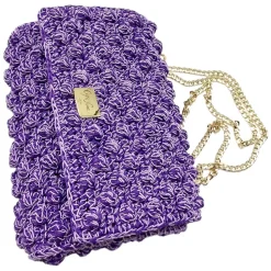 CapriNina - Ninetta Versy - Fine Bag Handmade in Capri - Double Purple - Handmade in Italy - Exclusive Luxury - Avvenice