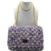 CapriNina - Ninetta Versy - Fine Bag Handmade in Capri - Violet Green - Handmade in Italy - Exclusive Luxury - Avvenice