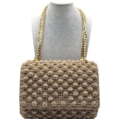 CapriNina - Ninetta Versy - Fine Bag Handmade in Capri - Gold - Handmade in Italy - Exclusive Luxury - Avvenice