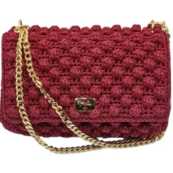 CapriNina - Ninetta Versy - Fine Bag Handmade in Capri - Bordeaux - Handmade in Italy - Exclusive Luxury - Avvenice