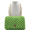 CapriNina - Ninetta Versy - Fine Bag Handmade in Capri - Double Green - Handmade in Italy - Exclusive Luxury - Avvenice