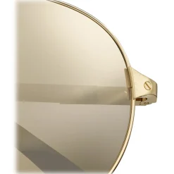 Cartier - Aviator - Metal White Horn Carbon Horn Champagne - Santos de Cartier - Sunglasses - Cartier Eyewear - Avvenice