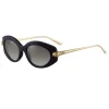 Cartier - Cat Eye - Black Composite Graduated Gray Lenses - Panthère de Cartier - Sunglasses - Cartier Eyewear - Avvenice