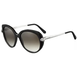 Cartier - Cat Eye - Black Polished Platinum - Panthère de Cartier - Sunglasses - Cartier Eyewear - Avvenice
