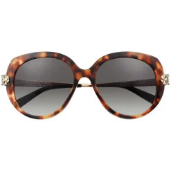 Cartier - Cat Eye - Turtle Polished Gold Champagne - Panthère de Cartier - Sunglasses - Cartier Eyewear - Avvenice