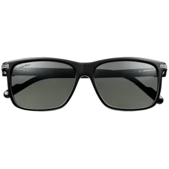 Cartier - Classic - Acetate Glossy Black Polarized Grey - Première de Cartier - Sunglasses - Cartier Eyewear - Avvenice