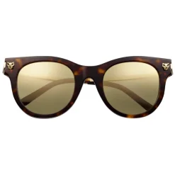 Cartier - Classic - Combined Metal Turtle Gold Champagne - Panthère de Cartier - Sunglasses - Cartier Eyewear - Avvenice
