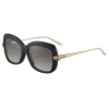 Cartier - Rectangular - Black Composite Graduated Gray Lenses - Asian - Panthère de Cartier - Sunglasses - Cartier Eyewear - Avvenice