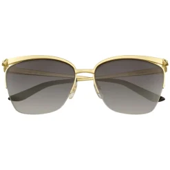 Cartier - Rectangular - Metal Gold Champagne Grey - Panthère de Cartier - Sunglasses - Cartier Eyewear - Avvenice
