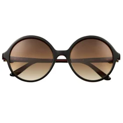 Cartier - Round - Acetate Black Red Champagne Gold - C de Cartier - Sunglasses - Cartier Eyewear - Avvenice