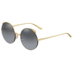 Cartier - Round - Metal Gold Champagne - Panthère de Cartier - Sunglasses - Cartier Eyewear - Avvenice