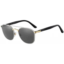 Cartier - Square - Metal Black Gold Ruthenium Grey - C de Cartier - Sunglasses - Cartier Eyewear - Avvenice