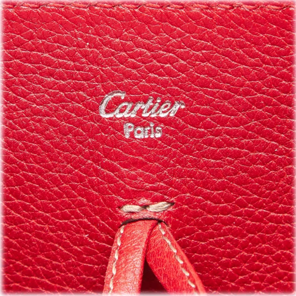Cartier Vintage - Canvas Marcello De Cartier Tote Bag - Ivory Red - Fabric, Leather and Python Leather Bag - Luxury High Quality - Avvenice