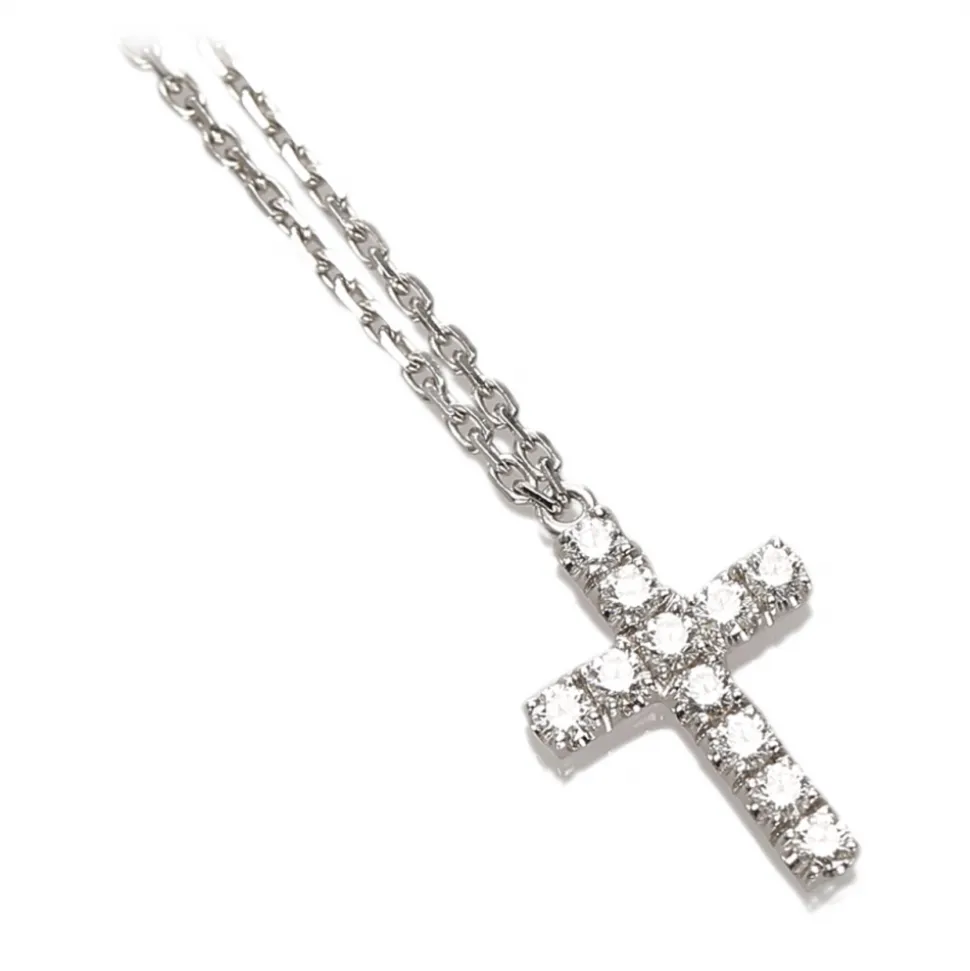Cartier Vintage - Diamond Symbols Necklace - Cartier Necklace in White Gold 18k - Luxury High Quality - Avvenice