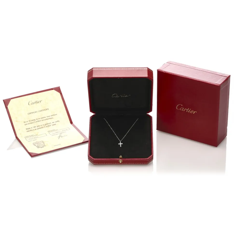 Cartier Vintage - Diamond Symbols Necklace - Cartier Necklace in White Gold 18k - Luxury High Quality - Avvenice
