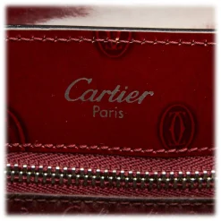 Cartier Vintage - Happy Birthday Shoulder Bag - Red Burgundy - Cartier Handbag in Leather - Luxury High Quality - Avvenice