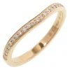 Cartier Vintage - 18K Half Diamond Ballerina Curve Ring - Cartier Ring in Gold - Luxury High Quality - Avvenice