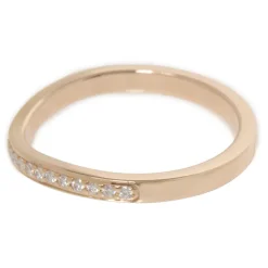 Cartier Vintage - 18K Half Diamond Ballerina Curve Ring - Cartier Ring in Gold - Luxury High Quality - Avvenice
